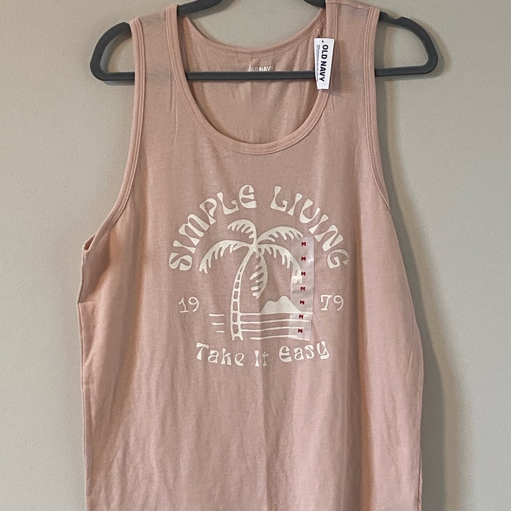 Men’s Old Navy Soft Wash Tank Top New With Tags Medium